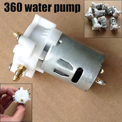 DIY Micro 360 Water Pump Plastic Gear Mini Oil Pump For RC Boat Hydraulic Models • $8.53