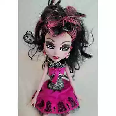 Monster High Picture Day Draculaura Doll 2008 Mattel Ghoul Doll Pink Black Dress • $24.95