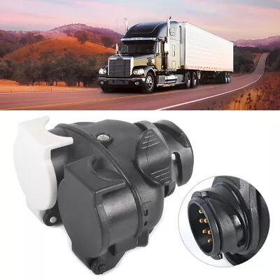 13Pin Euro Plug To 12N 12S 7Pin Sockets Caravan Towing Conversion Adapter Cable • £11.99