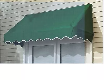 NIB 6' Sunsational Awning Forest Green Scalloped Edge Vintage 150607 3020701 • $145