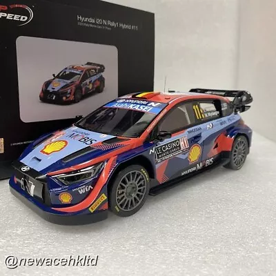 Hyundai I20 N Rally1 2023 Rally MonteCarlo 3rd Place No.11 Topspeed 1/18 #TS0545 • $210