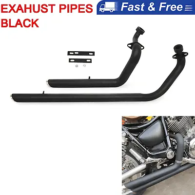 Exhaust Pipes System With Silencer Fits For Yamaha Virago 1100 750 XV750 XV1100 • $338