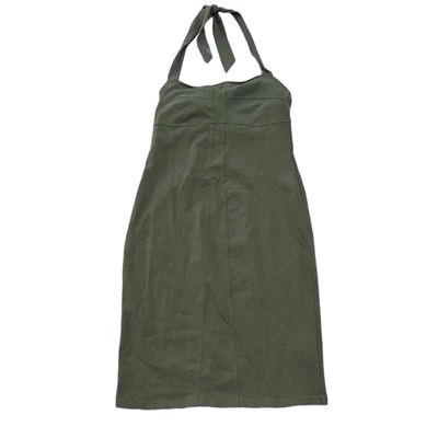 $18 • Buy Athleta Halter Dress Women Olive Green Athleisure Size Small