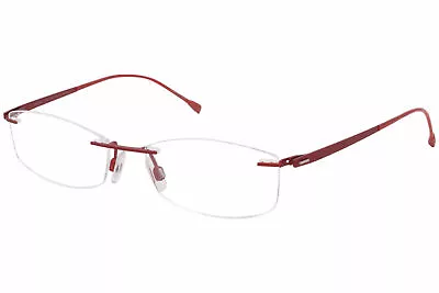 Morel Lightec 7776L RR004 Eyeglasses Women's Red Rimless Optical Frame 52mm • $24.95