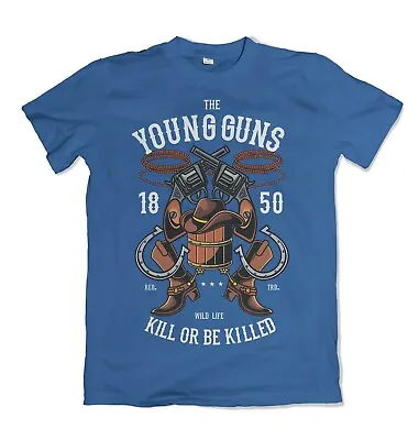 The Young Guns Mens T Shirt American Bear Thug Life Fear Western Street S-3XL  • £13.99