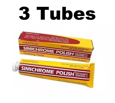 Simichrome TUBE-50G Outshining Metal Polish 1.76 Oz Prevents Tarnishing 3 PACK • $34.01