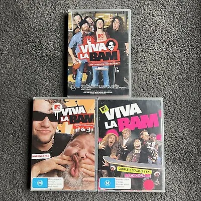 Viva La Bam Season 1 2 3 4 5 Complete Series DVD R4 Bam Margera CKY Jackass • $28.89