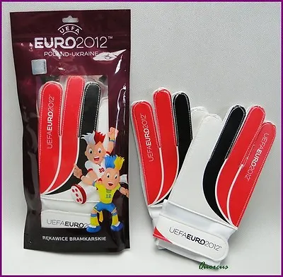 CLEARANCE.. Set Of Goalkeeper Gloves UEFA Euro2012.. Football Sports Ball Game • £5.85