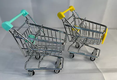 Mini Supermarket Handcart Shopping Utility Cart Mode Storage Toy • $34.40