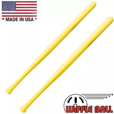 Wiffle® Ball Bats Official Brand Name Yellow Plastic Bat 2-Pack Free Shipping • $24.39