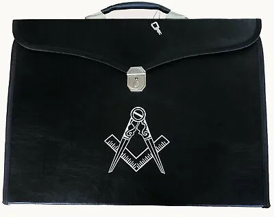 Masonic Regalia Master Mason Provincial Apron & Chain Collar Case/bag & Compass • $94.99