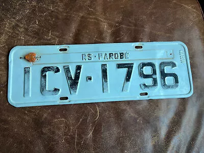 Brazil 🇧🇷 Brazilian License Plate. Vintage Rio Grande Do Sul) Parobè • $29.95