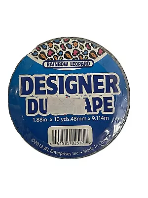 $16.99 • Buy RAINBOW LEOPARD DESIGNER DUCT TAPE  1.88in. X 10 Yds.48mm X 9.114m