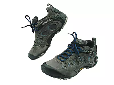 Merrell Womens Chameleon II Gore Tex Hiking Athletic Shoes Gray Pewter Size 7.5 • $33.97