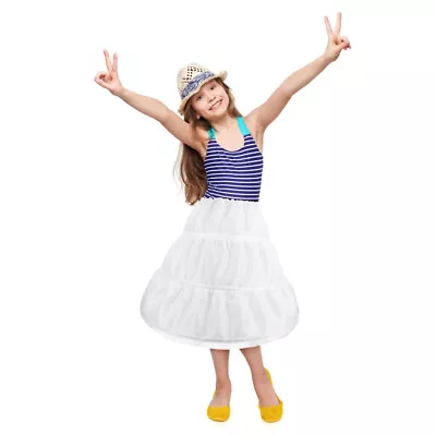 Upgrade Your Flower Dress Look With HEMOTON Girls Hoop Petticoat • £9.48