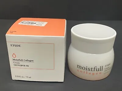 ETUDE Moistfull Collagen Cream 2.53 Fl Oz 75 Ml - New In Box • $19.45