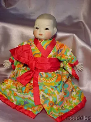 Vintage Oriental Style China Head & Cloth Baby Doll • $30