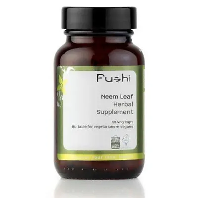 Fushi Wellbeing Organic Neem Leaf Capsules 500 Mg 60 Veg Capsules • £16.34