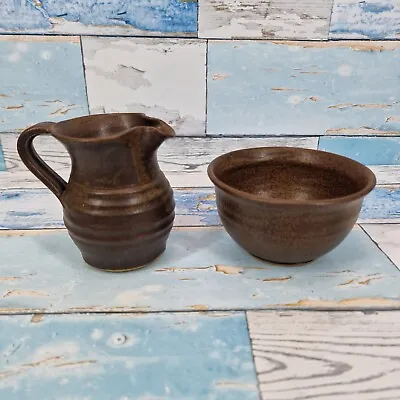 £29.69 • Buy Studio Pottery Aylesford Priory Jug & Bowl Impress Mark The Friars Vintage