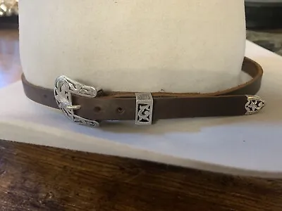 Vogt Sterling Silver Belt Buckle Hatband 1/2”w🐂✅ Nu • $265