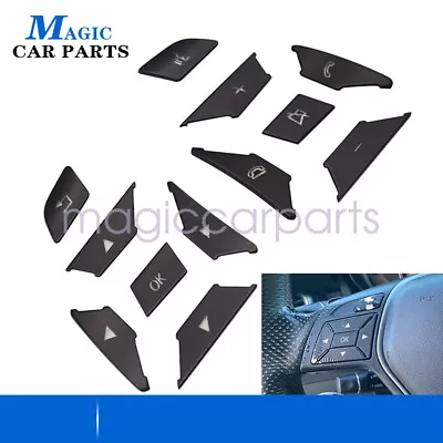 Black Steering Wheel Button Trim FITS Mercedes Benz SL65 A45 A180 A200 C63 2013 • $13.39