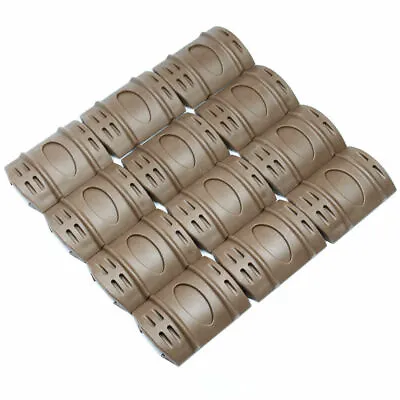 Universal 20mm Weaver Picatinny Rubber Rail Covers - Tan X12PCS • $4.59