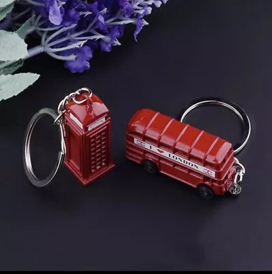 New London Red Bus Key Chain  Key Holder  Charm Pend • £3.99