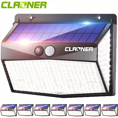 CLAONER Solar PIR Motion Sensor Light 318 LED SUPER BRIGHT Outdoor Security Lamp • $49.99