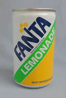 Vintage UK 1980's Fanta Lemonade Soda Soft Drink 330ml Can Made By Coca Cola • £14