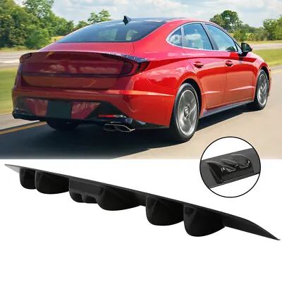 Rear Diffuser 7 Fins Bumper Lip Splitter Spoiler Wing Cover For Hyundai Sonata • $45.11