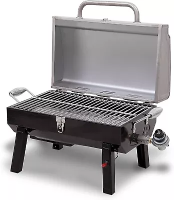 Char-Broil Deluxe Tabletop Gas Grill Gray 10000 BTU For Outdoor Garden Picnic • $77.99