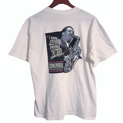 Vintage Cannonball Adderley Downbeat Magazine T-Shirt Large Miles Davis Jazz Az • $99