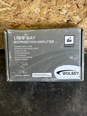 Wolsey LTE 2-Way Distribution Amplifier Television TV Tele - 334012 - NEW • £15