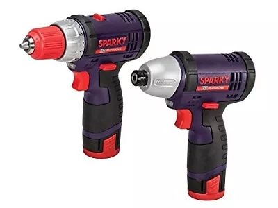 Sparky Cordless Drill & Impact Driver Set BUR2 HD & GUR 10.8Li-C HD + Charger • £65.98