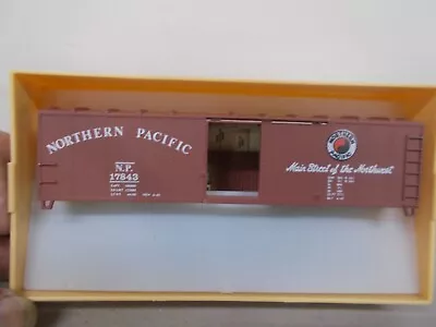 Train Miniature # 3515 ~ Northern Pacific 40' Box Car # 17843 ~kit~ho Scale • $14