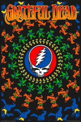 Grateful Dead - Non-Flocked Blacklight Poster 24  X 36  • $13.49