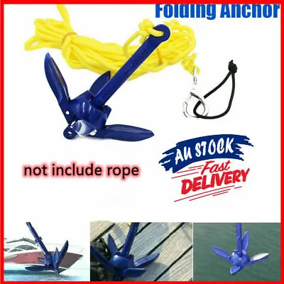 Portable Foldable Anchor Fishing Accessories Kayak Motorboat Canoe Ship Tool • $24.06