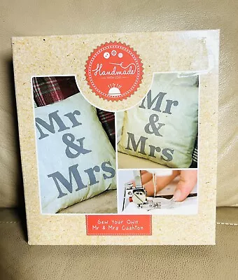 Handmade / Sew Your Own Mr&Mrs Cushion Kit  • £2.99