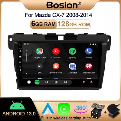 9  For MAZDA CX-7 CX7 2008-2015 Android 13 6+128G Car Stereo Radio GPS CarPlay • $252.99
