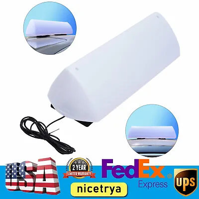 $30.40 • Buy Taxi Sign Cab Roof Top Blank Car Magnetic Sign Lamp 12V LED Light Waterproof NEW