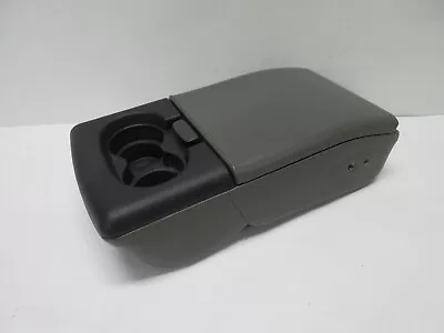 Gray 04-08 Ford F-150 Jump Seat Center Console Armrest W/ 2 Cup Holder Leather • $219.99