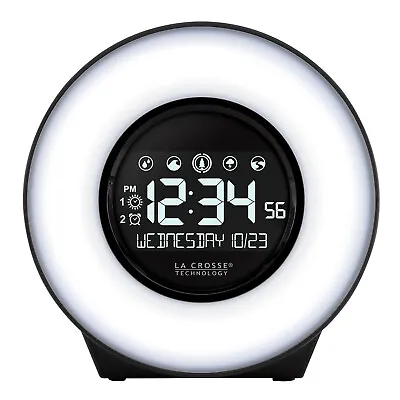 C83117 La Crosse Technology Mood Light & Nature Sound Alarm Clock - Open Box • $19.95