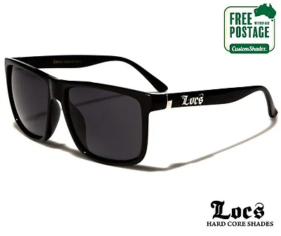 $21.95 • Buy Locs Sunglasses - Slim Flat Top Frame / Black - Mens - Excellent Quality