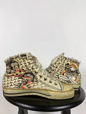 Vintage Ed Hardy By Christian Audigier Hi Top Sneakers • $100