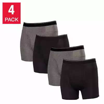 Kirkland Signature Men's Boxer Brief 4-pack Multi Colors Tagless Soft Cotton • $21