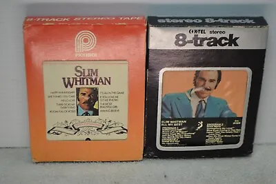 8 Track Set Of 2 Slim Whitman With Cardboard Cases  • $19.95