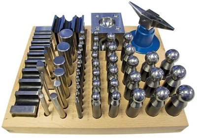 £133.33 • Buy 56pc Jumbo Doming Block Swage Punch Set Made Of Steel Dapping Die Jewellers Tool