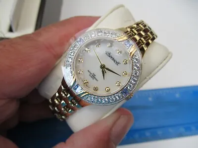 £31.31 • Buy Ingersoll Gems Ladies Gold Tone/stainlees Steel Gem Stone Watch Ig0356