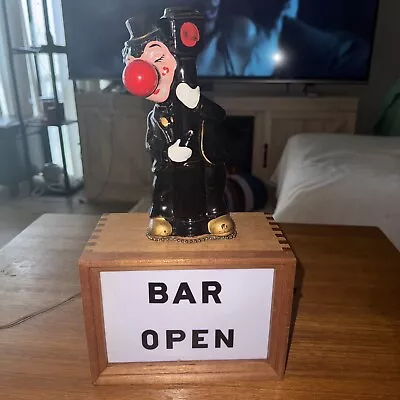 Vintage Drunk On Light Pole Vintage  Bar Open  Sign. Charlie Chaplin. Rare. Cool • $125
