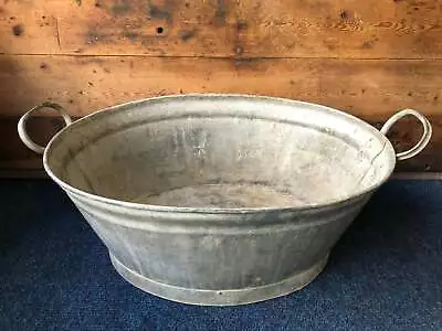 Small Vintage Galvanised Bath • £75